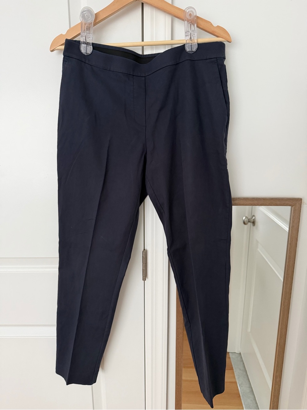 Theory Thaniel Sarpton Navy Cropped Ankle Pants – Size 10
